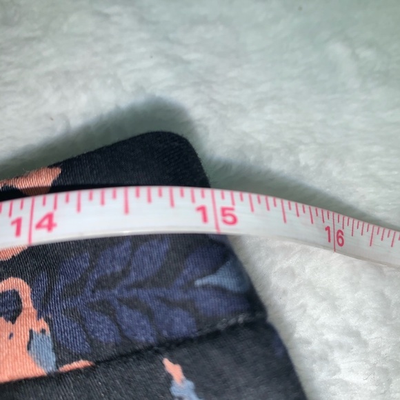 MLoft black/floral fully lined skirt size 4 NWT - Picture 4 of 7